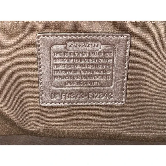 Coach Signature Patchwork Limited Edition Purse Bag F0873-F12843 Leopard VTG Y2K - Picture 13 of 16